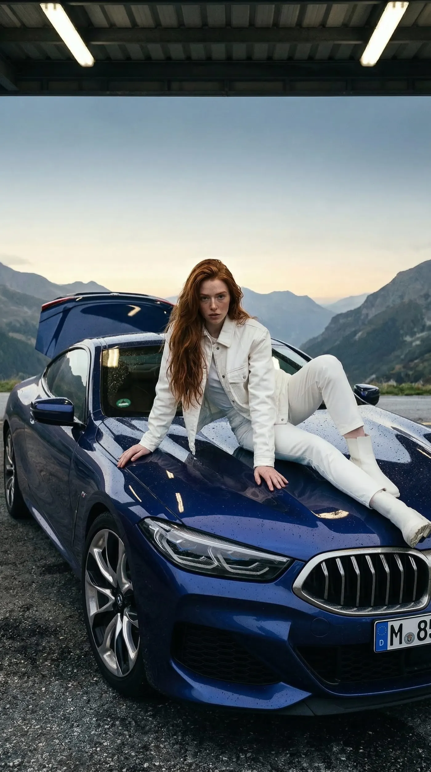 Same AI model, different car — vehicle swap variation 5, photorealistic