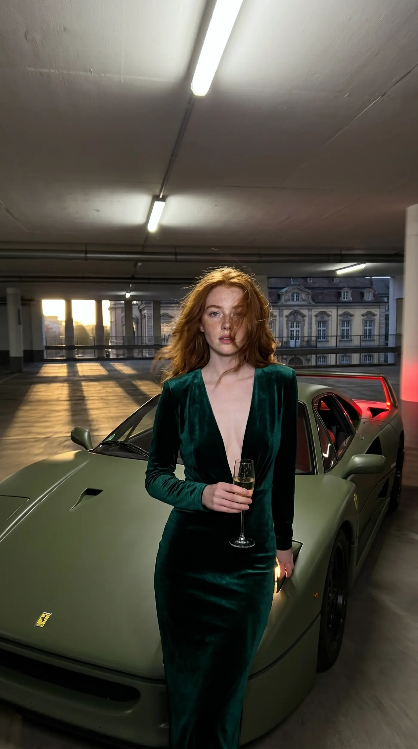 Photorealistic AI cinematic frame — soft lighting, fashion editorial
