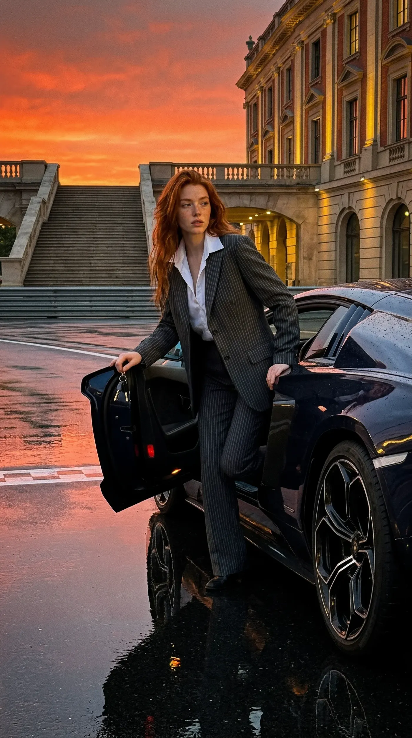 AI digital model cinematic editorial — DIP STUDIO premium